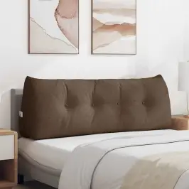 Atpakaļ Spilvens Brūna 140 X 24 X 50 Cm Audums Vidaxl