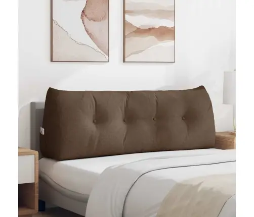 Atpakaļ Spilvens Brūna 140 X 24 X 50 Cm Audums Vidaxl