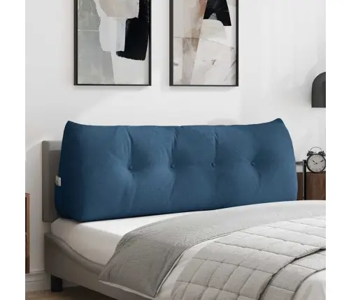 Atpakaļ Spilvens Zila 140 X 24 X 50 Cm Audums Vidaxl