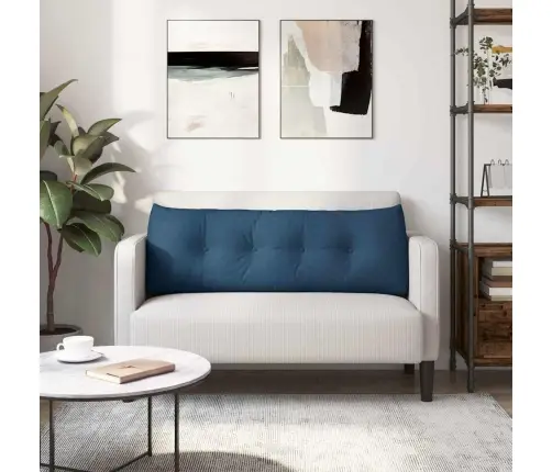 Atpakaļ Spilvens Zila 140 X 24 X 50 Cm Audums Vidaxl