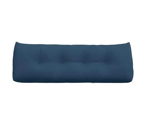 Atpakaļ Spilvens Zila 140 X 24 X 50 Cm Audums Vidaxl
