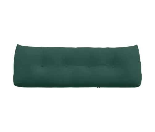 Atpakaļ Spilvens Tumši Zaļš 140 X 24 X 50 Cm Samts Vidaxl