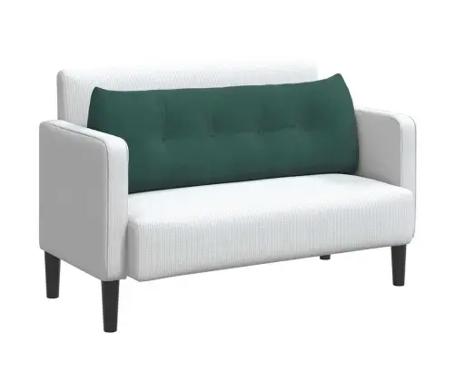 Atpakaļ Spilvens Tumši Zaļš 140 X 24 X 50 Cm Samts Vidaxl