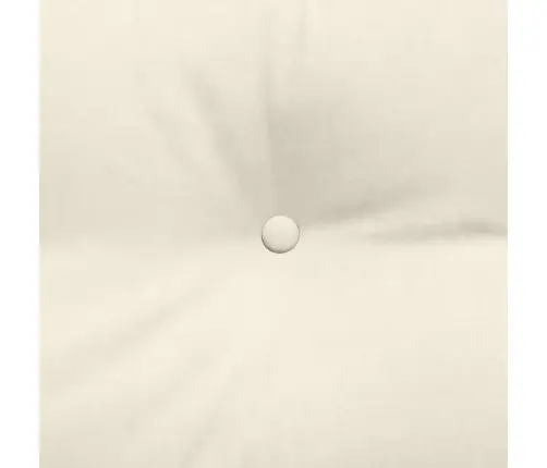 Atpakaļ Spilvens Krēmkrāsa 140 X 24 X 50 Cm Samts Vidaxl