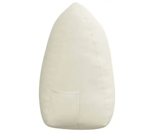 Atpakaļ Spilvens Krēmkrāsa 140 X 24 X 50 Cm Samts Vidaxl