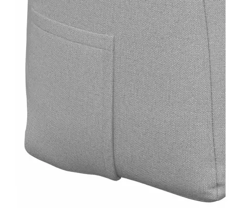 Atpakaļ Spilvens Mākoņu Pelēka 160 X 24 X 50 Cm Audums Vidaxl