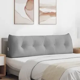 Atpakaļ Spilvens Mākoņu Pelēka 160 X 24 X 50 Cm Audums Vidaxl