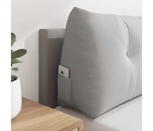 Atpakaļ Spilvens Mākoņu Pelēka 160 X 24 X 50 Cm Audums Vidaxl