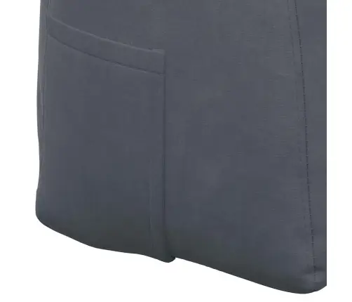 Atpakaļ Spilvens Tumši Pelēks 160 X 24 X 50 Cm Samts Vidaxl