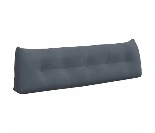 Atpakaļ Spilvens Tumši Pelēks 160 X 24 X 50 Cm Samts Vidaxl