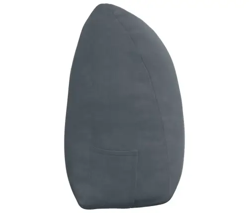 Atpakaļ Spilvens Tumši Pelēks 160 X 24 X 50 Cm Samts Vidaxl