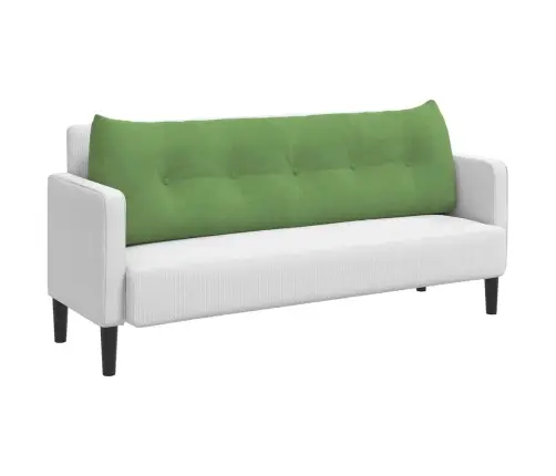 Atpakaļ Spilvens Gaiši Zaļa 160 X 24 X 50 Cm Samts Vidaxl