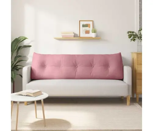 Atpakaļ Spilvens Rozā 160 X 24 X 50 Cm Samts Vidaxl