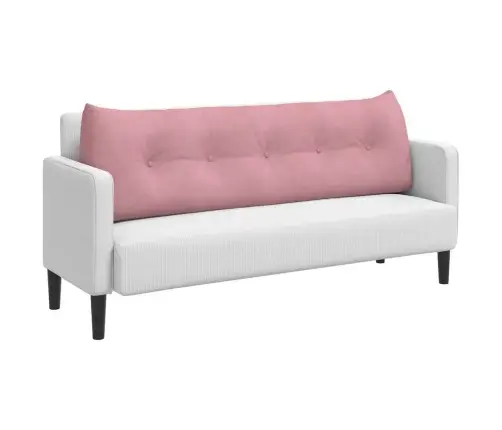 Atpakaļ Spilvens Rozā 160 X 24 X 50 Cm Samts Vidaxl