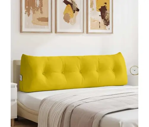 Seljatugi Padi Kollane 160 X 24 X 50 Cm Samet