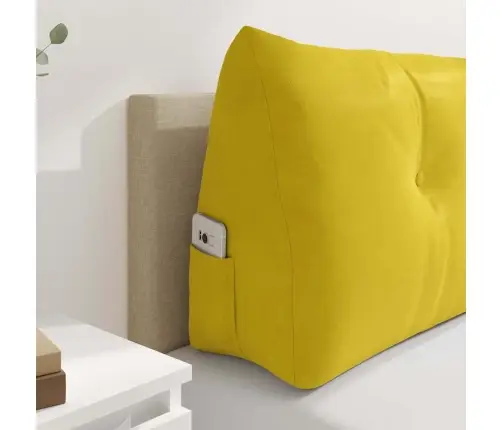 Seljatugi Padi Kollane 160 X 24 X 50 Cm Samet