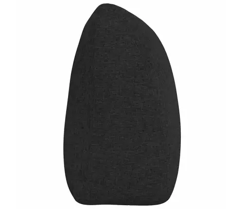 Atpakaļ Spilvens Melna 180 X 24 X 50 Cm Audums Vidaxl