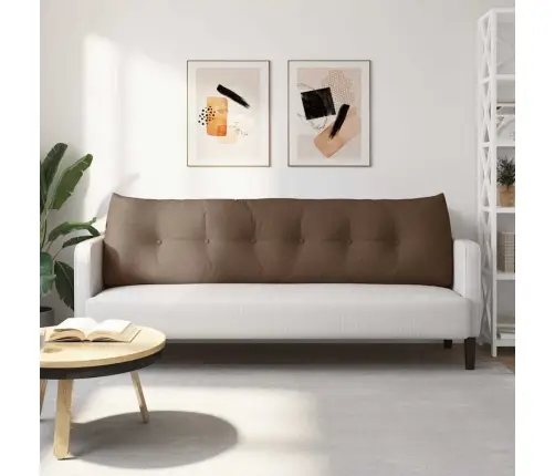 Atpakaļ Spilvens Brūna 180 X 24 X 50 Cm Audums Vidaxl