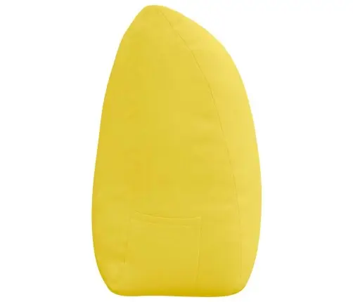 Atpakaļ Spilvens Gaiši Dzeltena 180 X 24 X 50 Cm Audums Vidaxl