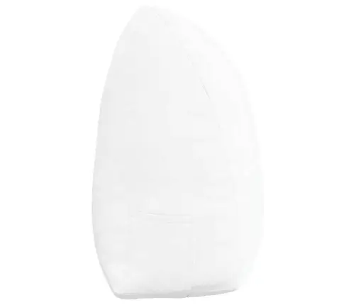 Atpakaļ Spilvens Balts 180 X 24 X 50 Cm Audums Vidaxl