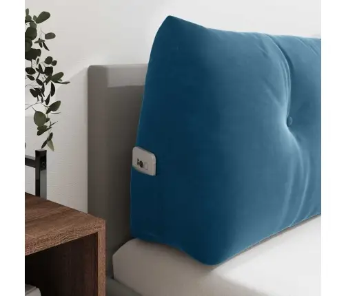 Seljatugi Padi Sinine 180 X 24 X 50 Cm Samet