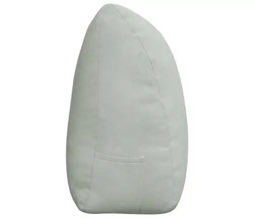 Atpakaļ Spilvens Gaiši Pelēks 180 X 24 X 50 Cm Samts Vidaxl