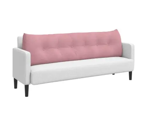 Atpakaļ Spilvens Rozā 180 X 24 X 50 Cm Samts Vidaxl