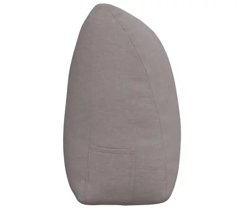 Atpakaļ Spilvens Pelēkbrūna 200 X 24 X 50 Cm Audums Vidaxl