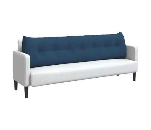 Atpakaļ Spilvens Zila 200 X 24 X 50 Cm Audums Vidaxl