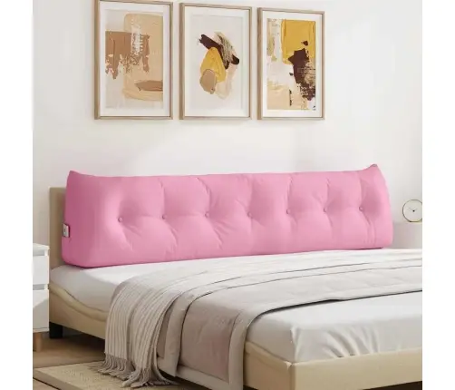 Atpakaļ Spilvens Rozā 200 X 24 X 50 Cm Audums Vidaxl