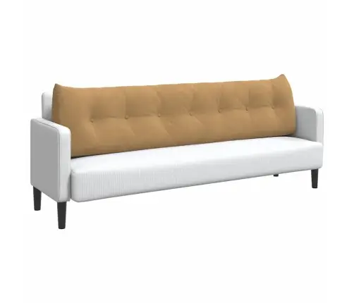 Atpakaļ Spilvens Brūna 200 X 24 X 50 Cm Samts Vidaxl