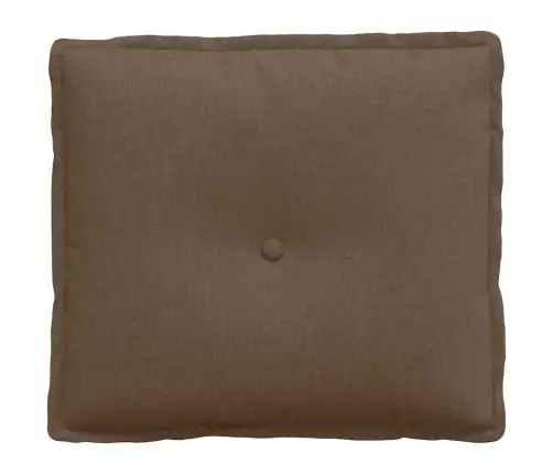 Atpakaļ Spilvens Brūna 50 X 19 X 45 Cm Audums Vidaxl