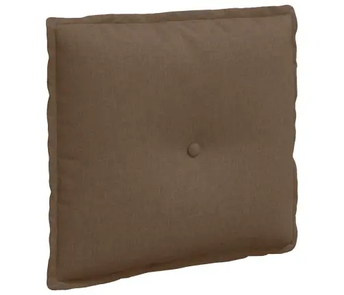 Atpakaļ Spilvens Brūna 50 X 19 X 45 Cm Audums Vidaxl