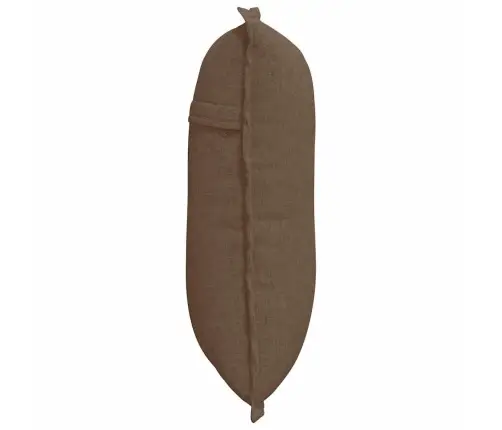 Atpakaļ Spilvens Brūna 50 X 19 X 45 Cm Audums Vidaxl