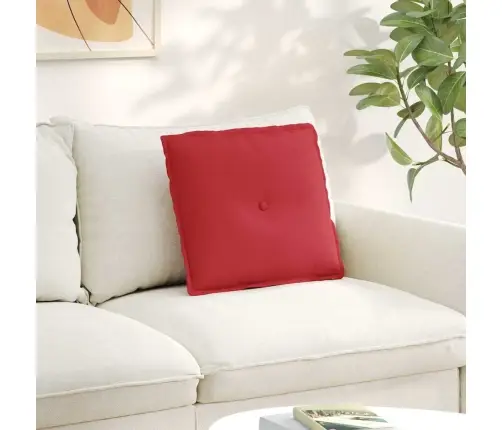 Atpakaļ Spilvens Sarkana 200 X 19 X 50 Cm Audums Vidaxl