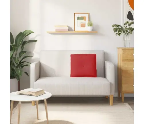 Atpakaļ Spilvens Sarkana 200 X 19 X 50 Cm Audums Vidaxl