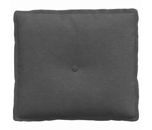 Atpakaļ Spilvens Tumši Pelēks 50 X 45 Cm Korduroja Audums Vidaxl