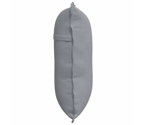 Atpakaļ Spilvens Gaiši Pelēks 60 X 19 X 50 Cm Audums Vidaxl