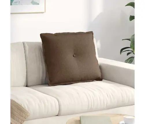 Atpakaļ Spilvens Brūna 200 X 19 X 50 Cm Audums Vidaxl