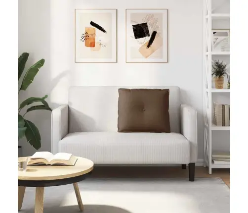 Atpakaļ Spilvens Brūna 200 X 19 X 50 Cm Audums Vidaxl