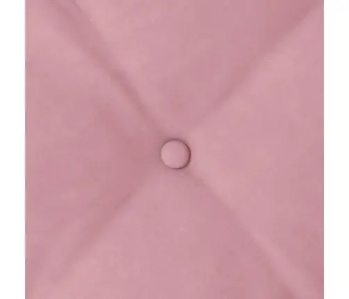 Atpakaļ Spilvens Rozā 60 X 50 Cm Korduroja Audums Vidaxl