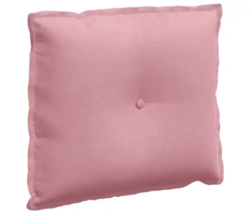 Atpakaļ Spilvens Rozā 60 X 50 Cm Korduroja Audums Vidaxl