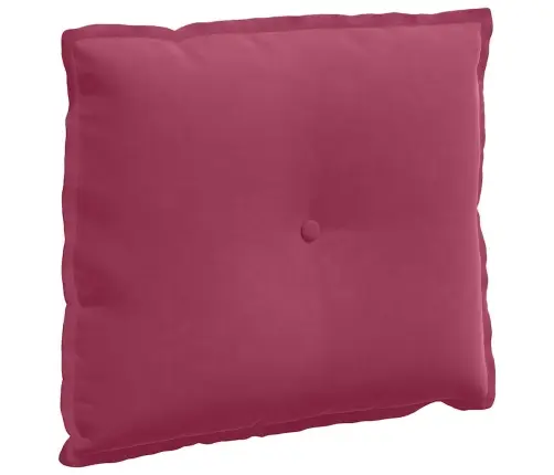 Atpakaļ Spilvens Vīna Sarkans 60 X 50 Cm Korduroja Audums Vidaxl