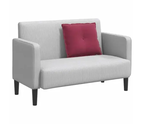 Atpakaļ Spilvens Vīna Sarkans 60 X 50 Cm Korduroja Audums Vidaxl