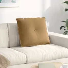 Atpakaļ Spilvens Brūna 60 X 50 Cm Korduroja Audums Vidaxl