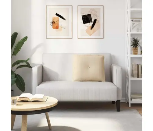 Atpakaļ Spilvens Krēmkrāsa 60 X 50 Cm Mikrofibra Vidaxl