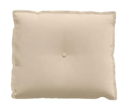 Atpakaļ Spilvens Krēmkrāsa 60 X 50 Cm Mikrofibra Vidaxl