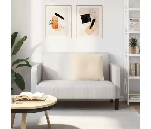 Atpakaļ Spilvens Bēša 60 X 50 Cm Mikrofibra Vidaxl