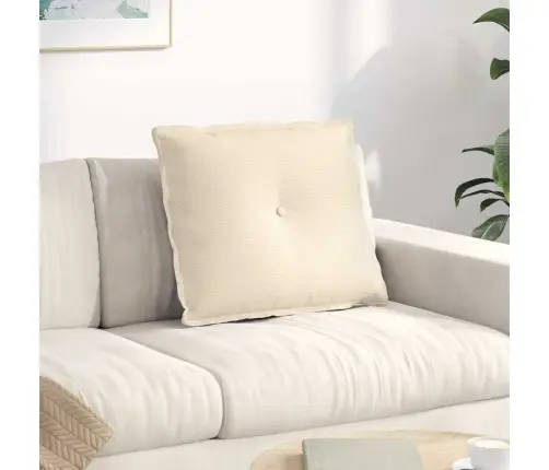 Apsaugos Pagalvė Kreminė 60 X 50 Cm Kordūrinis Audinys