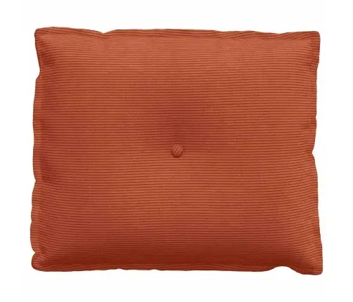 Atpakaļ Spilvens Sarkans Oranžs 60 X 50 Cm Korduroja Audums Vidaxl